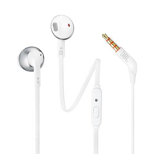 Hands Free Stereo JBL Tune T205 3.5mm Ασημί