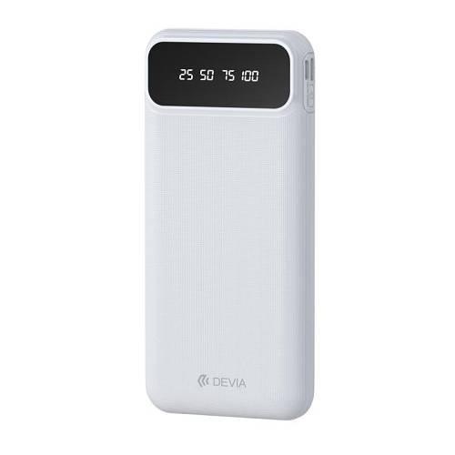 Φορτιστής Ανάγκης Devia EP189 10W 10000mAh με 4 Ενσωματωμένα Καλώδια Kintone Λευκό