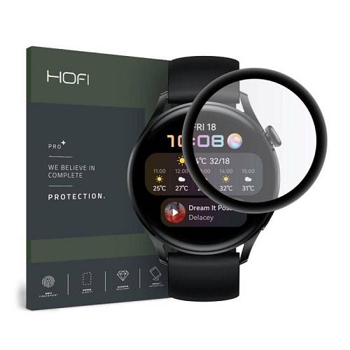 Hybrid Nano Glass Hofi Pro+ Huawei Watch 3 46mm Μαύρο (1 τεμ.)