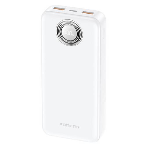 Φορτιστής Ανάγκης Foneng PX102 PD 22.5W 20000mAh με 2 Θύρες USB A & 1 Θύρα USB C Λευκό