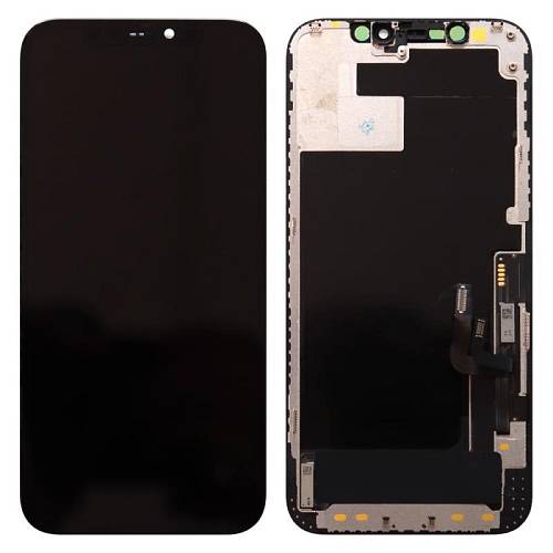 Οθόνη με Touch Screen Hard Oled Apple iPhone 12/ 12 Pro Μαύρο (OEM)