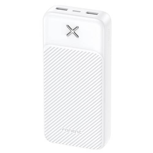 Φορτιστής Ανάγκης Foneng PX110 10W 20000mAh με 2 Θύρες USB A Λευκό