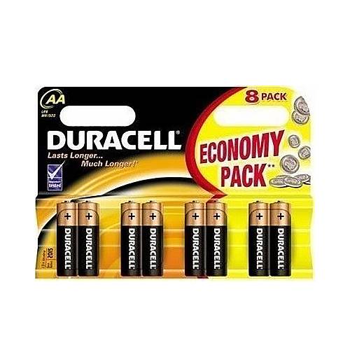 Duracell Αλκαλικές Μπαταρίες AA 1.5V 8τμχ (DBAALR6) (DURDBAALR6)