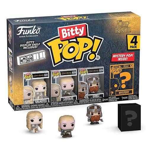Funko Bitty Pop! Lord of the Rings: 4-Pack - Galadriel, Legolas, Gimli (FNK54576)