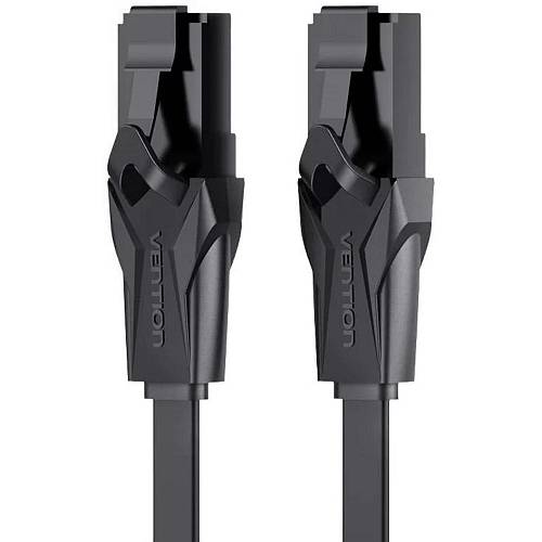 VENTION Flat Cat.6 UTP Patch Cable 1M Black (IBABF) (VENIBABF)