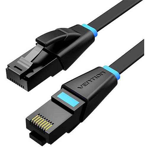 VENTION Flat Cat.6 UTP Patch Cable 3M Black (IBJBI) (VENIBJBI)