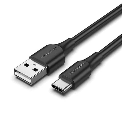VENTION USB 2.0 C Male to C Male 3A Cable 1M Gray Flexible PVC Type (TRVHF) (VENTRVHF)