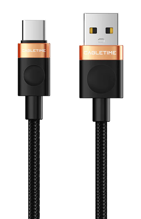 CABLETIME καλώδιο USB-C σε USB CT-AMCM2A, 2A, 480Mbps, 1m, μαύρο 5210131155851