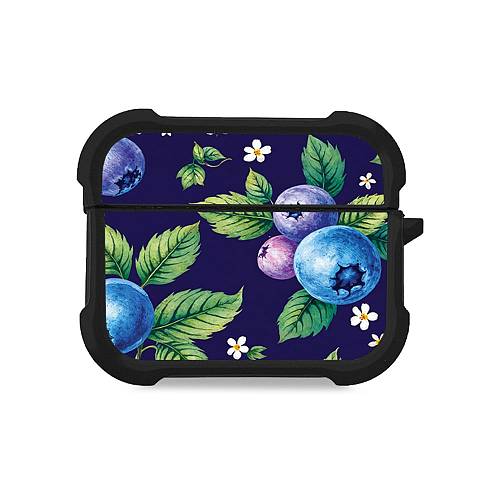 Θήκη Σιλικόνης Sonique Fruit Series για AirPods Pro 3 Μύρτιλο 01