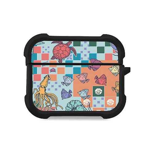 Θήκη Σιλικόνης Sonique Ocean Series για AirPods Pro 3 Μωσαϊκό