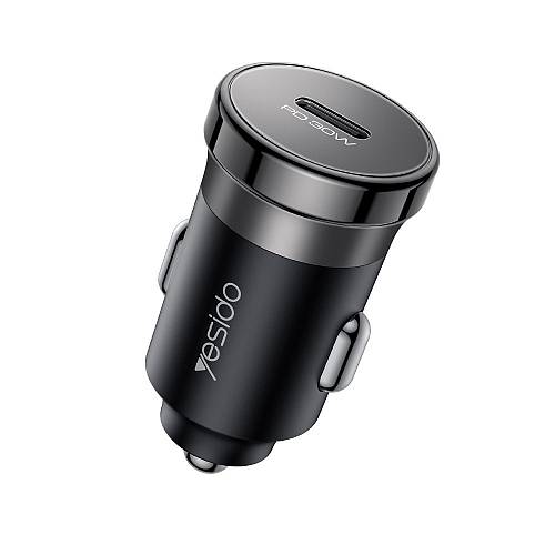 Φορτιστής Αυτοκινήτου Yesido Y74 Type-C 30W Μαύρο