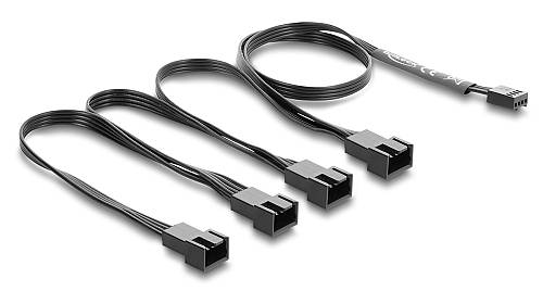 DELOCK καλώδιο 1x 4pin PWM σε 4x 4pin PWM 84540 για ανεμιστήρες, 40cm 84540