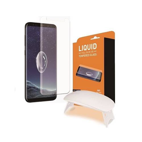 T-MAX UV Glass Samsung + Λάμπα UV Galaxy S9 Διάφανο