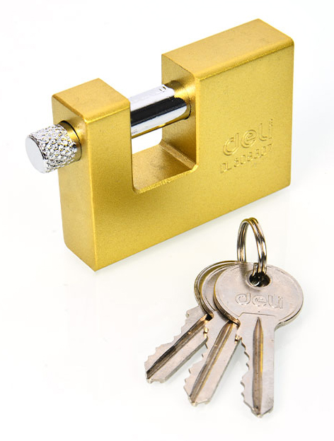 DELI λουκέτο τάκου με κλειδί DL508307, heavy duty, 70mm DL508307