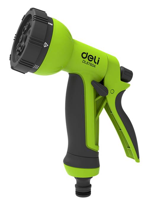 DELI πιστόλι νερού DL8760A με 8 λειτουργίες ψεκασμού, 3/4" DL8760A