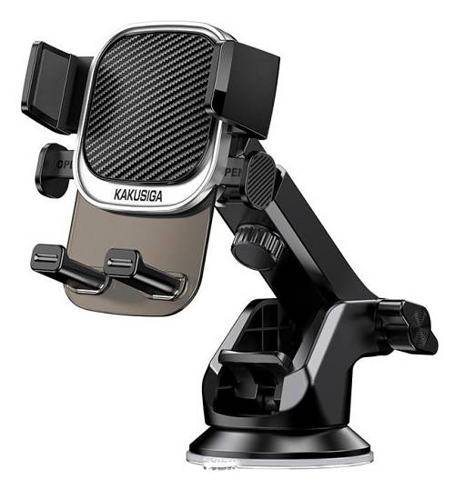 KAKUSIGA βάση smartphone αυτοκινήτου KSC-1566 για ταμπλό/παρμπρίζ, μαύρη KSC-1566