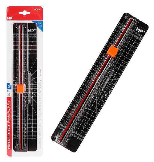 MP κόφτης χαρτιού PA1104, επιτραπέζιος, 30cm, μαύρος PA1104