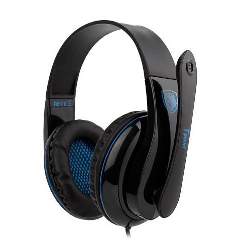 SADES Gaming headset Tpower με 40mm ακουστικά, Blue SA-701BL