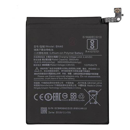 Xiaomi Redmi Note 6/7/8/8T - Battery Li-Ion 4000mAh BN46 OEM Bulk