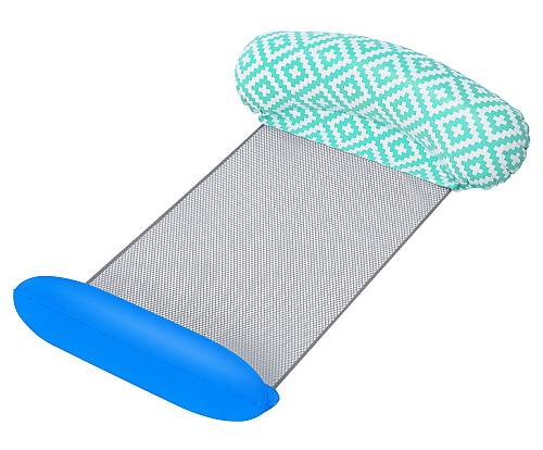 BESTWAY φουσκωτή καρέκλα θαλάσσης 43555, 145x87cm, βεραμάν/μπλε 43555