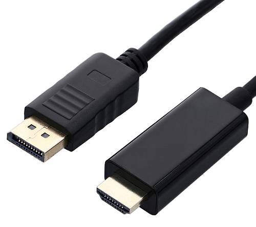 POWERTECH καλώδιο DisplayPort σε HDMI CAB-DP070, 1080p, 1.5m, μαύρο CAB-DP070