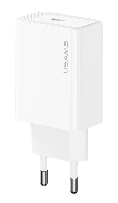 USAMS φορτιστής τοίχου CC329, USB-C, 30W, λευκός CC329TC01