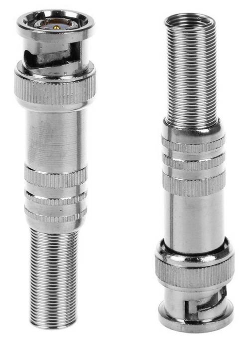 FOLKSAFE βύσμα BNC FS-RG59C-SL, 50Ω, 5τμχ FS-RG59C-SL