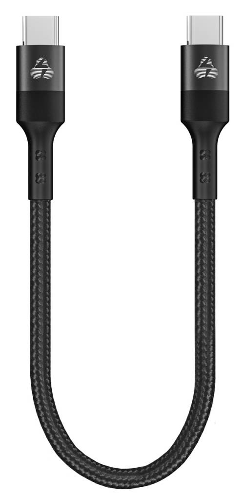 POWERTECH καλώδιο USB-C PTR-0204, PD 60W, 480Mbps, 25cm, μαύρο PTR-0204