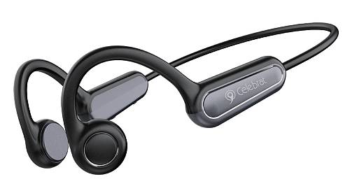CELEBRAT neckband earphones SE9, OWS Bone Conduction, 16.3mm, 180mAh, μαύρα SE9-BK