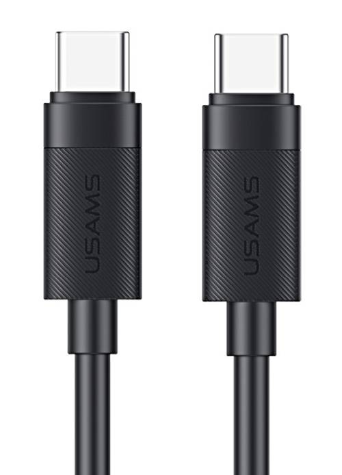 USAMS καλώδιο USB-C SJ780, 60W, 480Mbps, 1m, μαύρο SJ780USB01