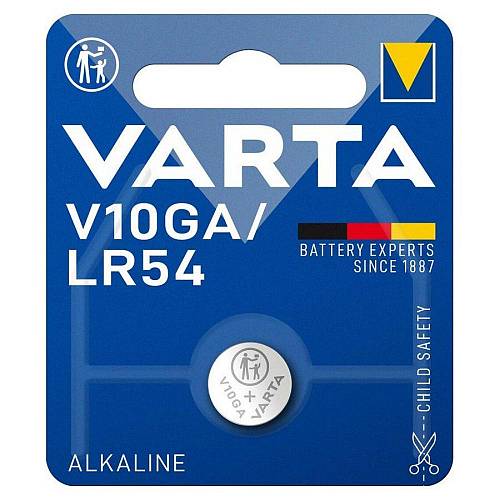 Varta Alkaline Battery AG10, L1131, LR1130, 189, V10GA, RW89, D189, LR54 Mini (VART16603)