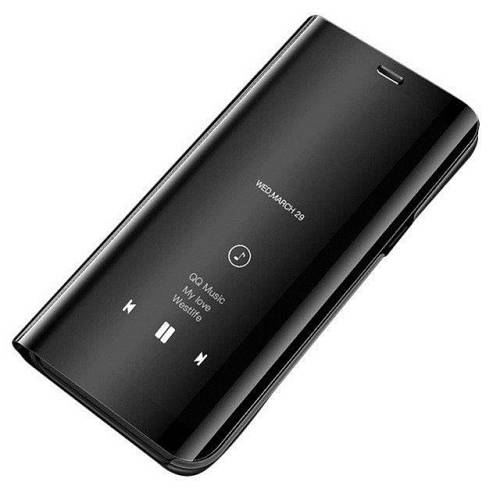Clear View Cover Samsung Galaxy J4 Plus 2018 Μαύρο