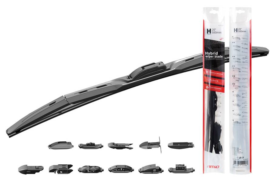 AMIO υαλοκαθαριστήρας Hybrid 02204, 17 (425mm), 11 αντάπτορες 02204