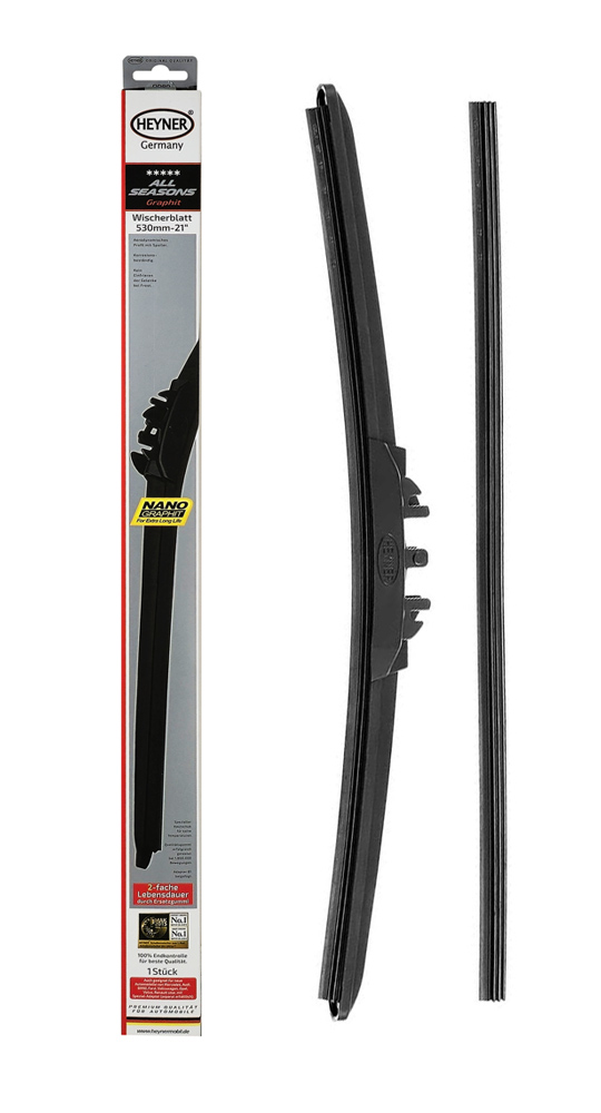 HEYNER υαλοκαθαριστήρας αυτοκινήτου 091000 με ανταλλακτικό λάστιχο, 530mm 091000