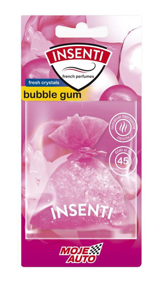 MOJE AUTO κρεμαστό αρωματικό αυτοκινήτου 15-007 bubble gum, crystals 20g 15-007