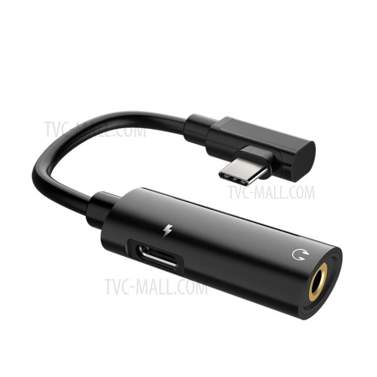 Hoco - LS19 Converter Dual Type C Audio + Charge Black