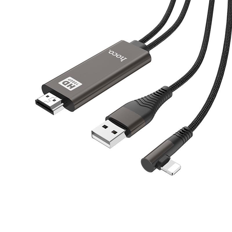 HOCO - UA14 Lightning to HDMI Cable Black