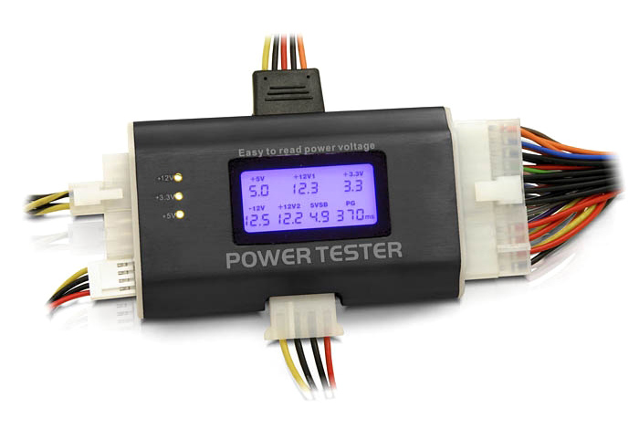 DELOCK tester τροφοδοτικού PC 18159, 3.3V/5V/12V, ATX/BTX/ITX 18159
