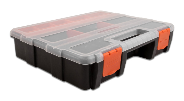 DELOCK ταμπακιέρα 18416, 21 θέσεων, 290 x 220 x 60mm, πλαστική, μαύρη 18416