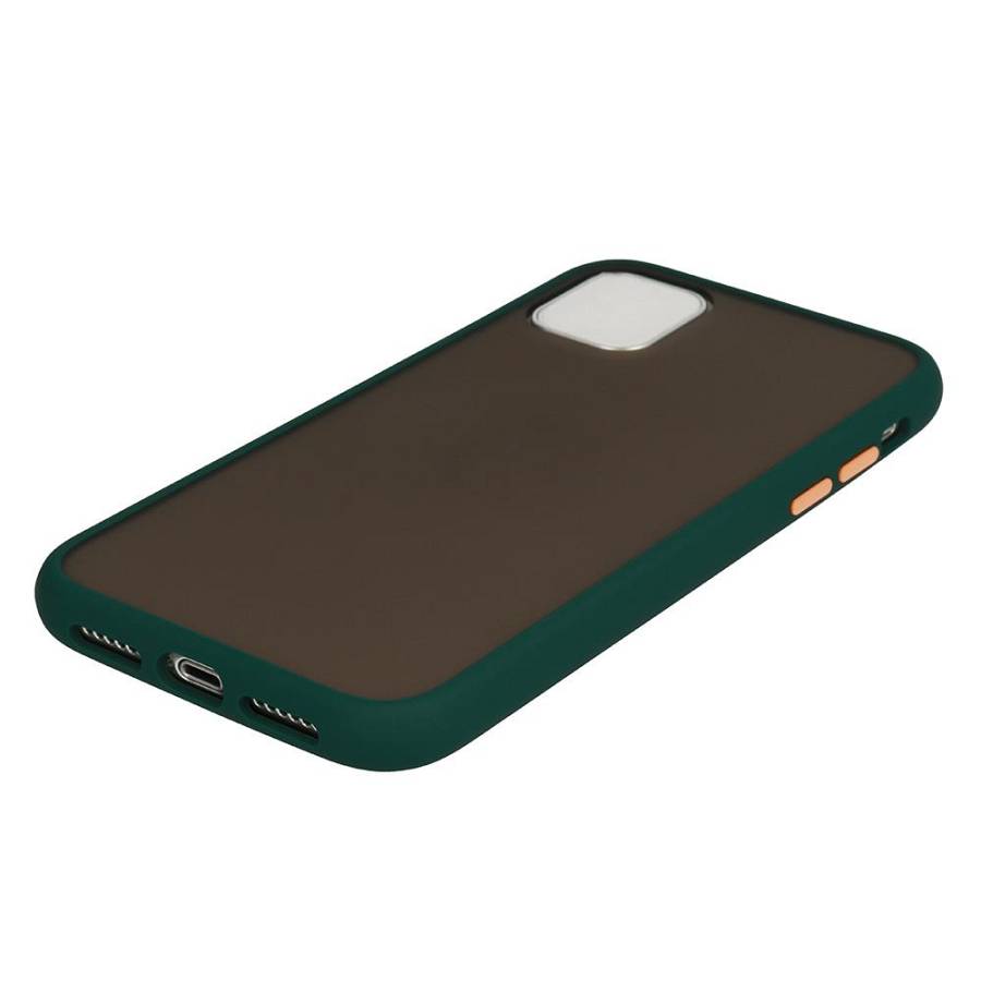 Samsung Galaxy S20 - Silicon Vennus Color Button Bumper case green