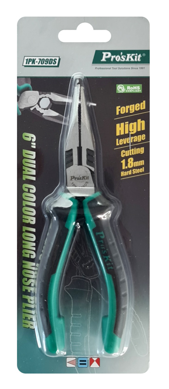 PROSKIT μυτοτσίμπιδο 1PK-709DS με αντιολισθητικές λαβές, 166mm 1PK-709DS