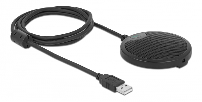 DELOCK μικρόφωνο 20672, πυκνωτικό, omnidirectional, με mute, USB 20672