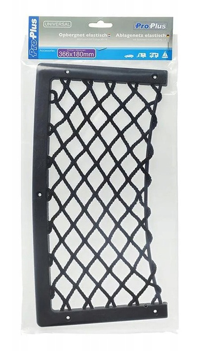 PROPLUS θήκη πορτμπαγκάζ αυτοκινήτου 230074, δίχτυ, 18x36.6cm, μαύρη 230074
