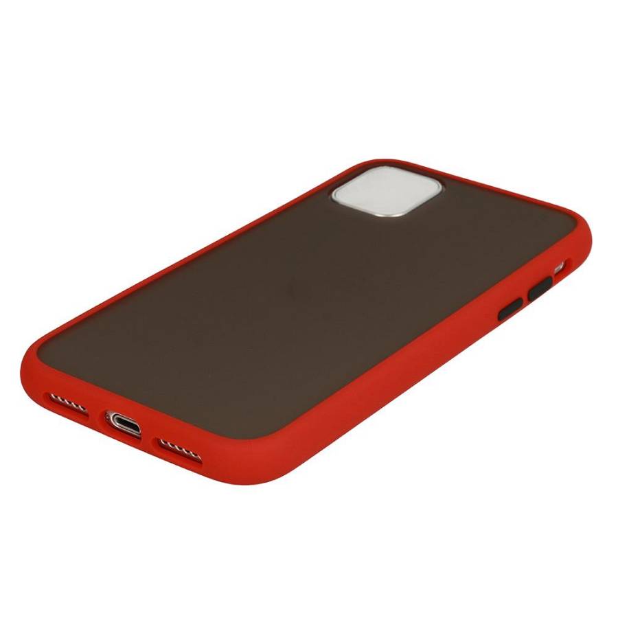 SAMSUNG Galaxy A10 - ΘΗΚΗ ΣΙΛΙΚΟΝΗΣ VENNUS COLOR BUTTON BUMPER RED
