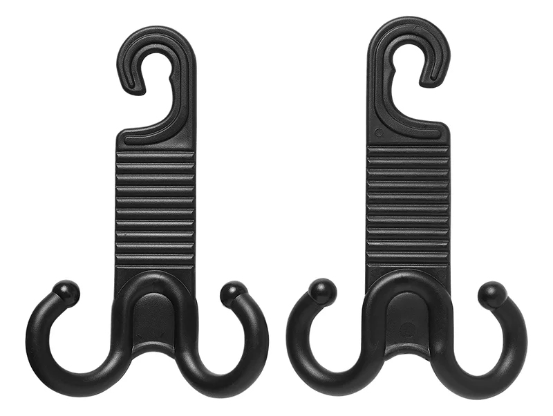 PROPLUS κρεμάστρα αυτοκινήτου 240179 για το προσκέφαλο, μαύρη, 2τμχ 240179