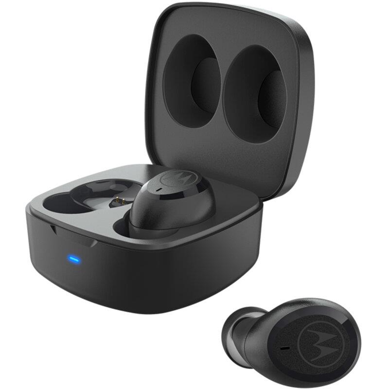 Motorola - Verve Buds 100 Universal True Wireless Earbuds Bluetooth Black