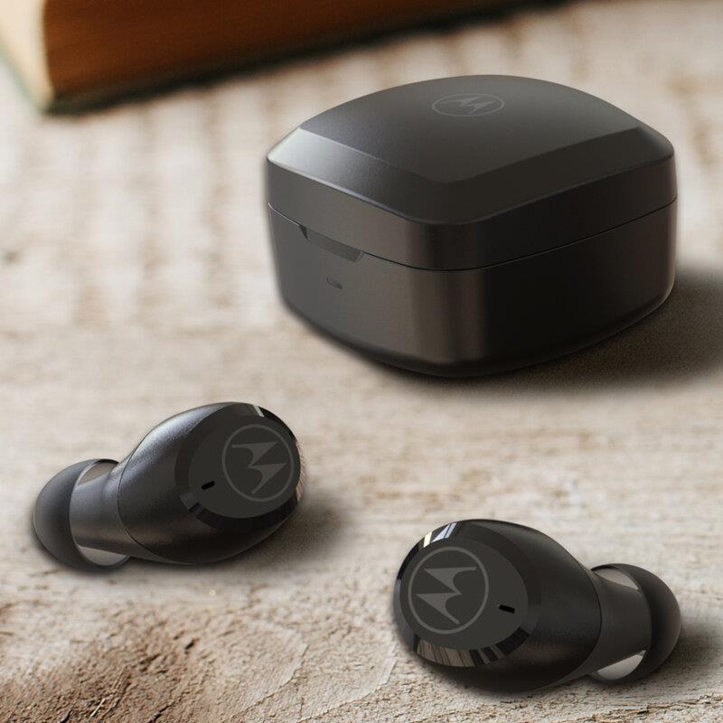 Motorola - Verve Buds 100 Universal True Wireless Earbuds Bluetooth Black