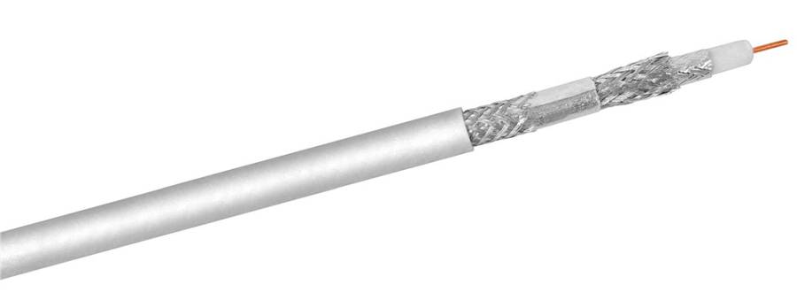 GOOBAY καλώδιο κεραίας 27518, 120dB, 75Ω, CCS, 100m, λευκό 27518
