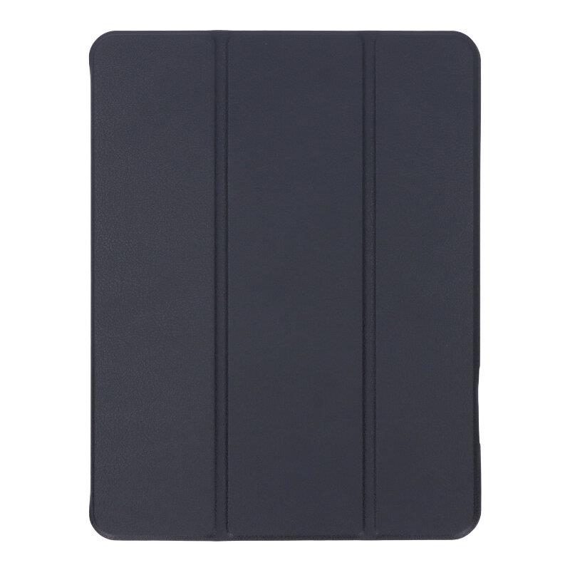 Apple iPad Air 4 2020 10.9 - Triple Folding Leather Case with TPU Pen Slot Black
