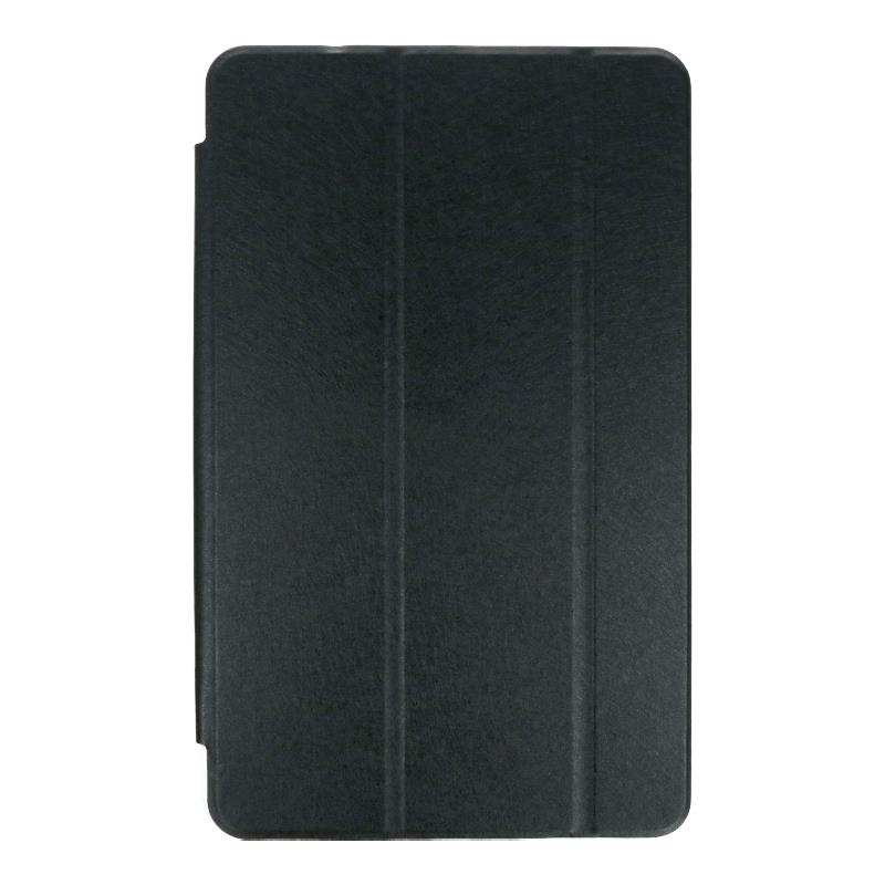 Huawei MediaPad T3 10 - Silk Pattern Triple Folding Leather Case Black